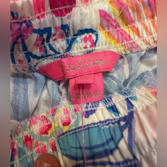 Lilly Pulitzer NWT Katia Shorts Small Resort White Rain Forest Retreat Size XXS - Picture 9 of 9